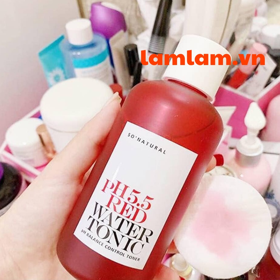 Nước Hoa Hồng Cấp Ẩm Cho Mọi Làn Da So Natural Red Peel PH 5.5 Red Water Tonic 250ml