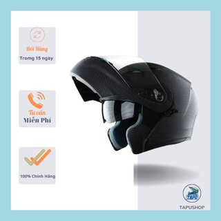 Mũ bảo hiểm fullface lật hàm 2 kính royal m179