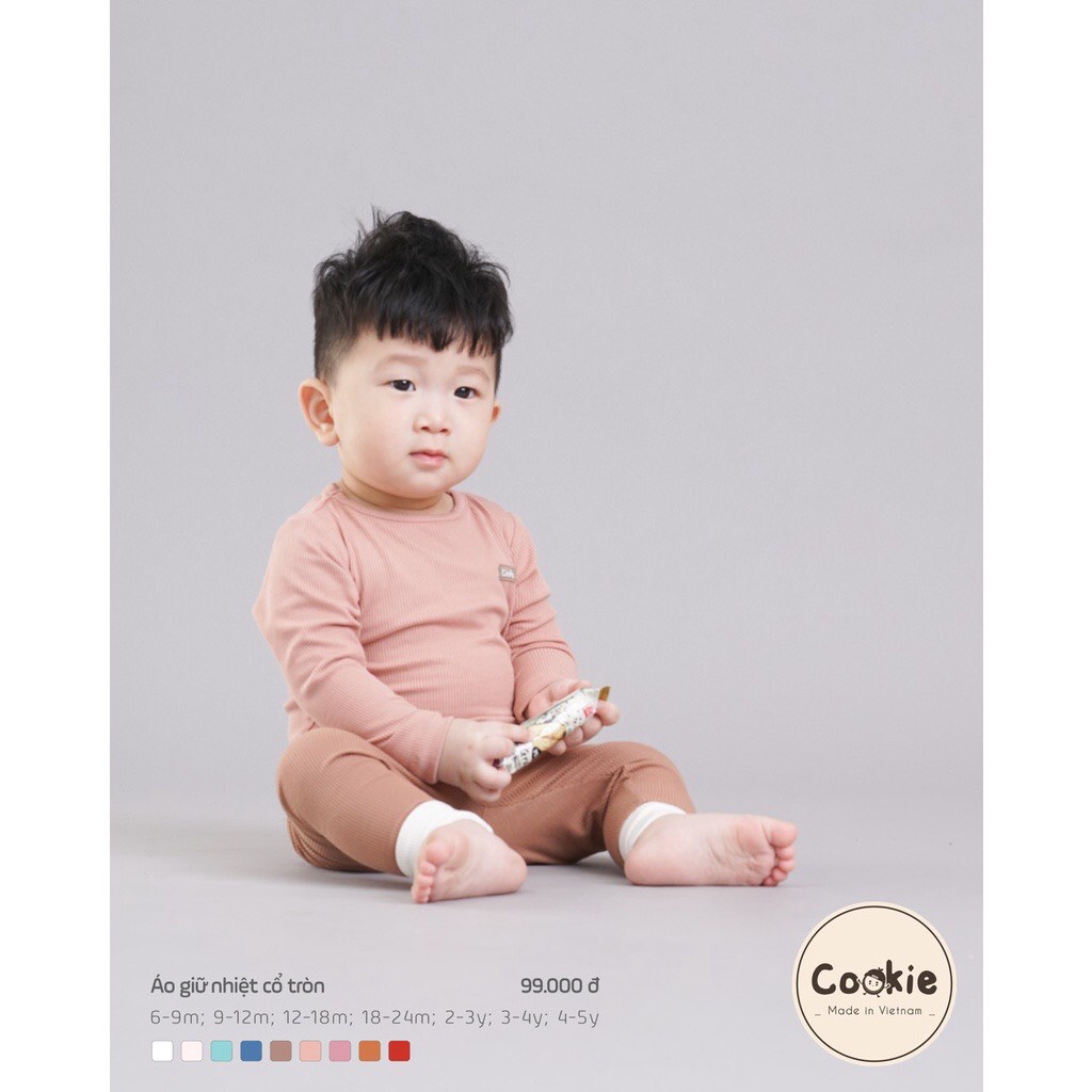 Cookie - Áo giữ nhiệt cổ tròn cho bé trai, bé gái từ 6 tháng đến 5 tuổi