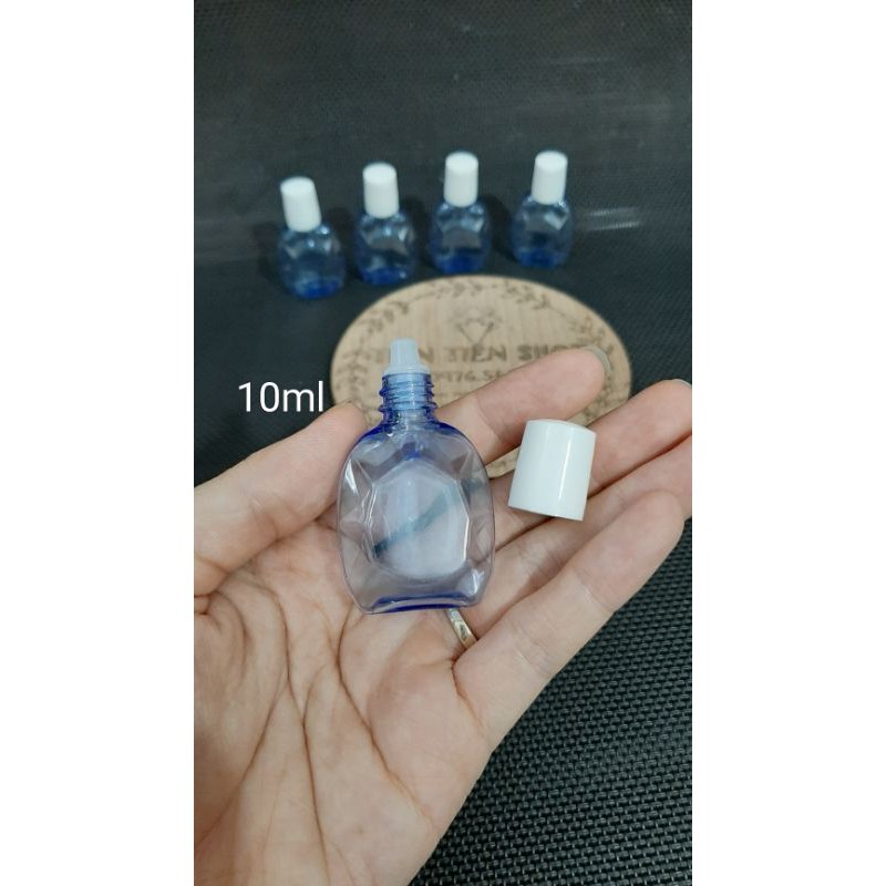 Lọ nhựa nhỏ mắt 10ml xanh trong