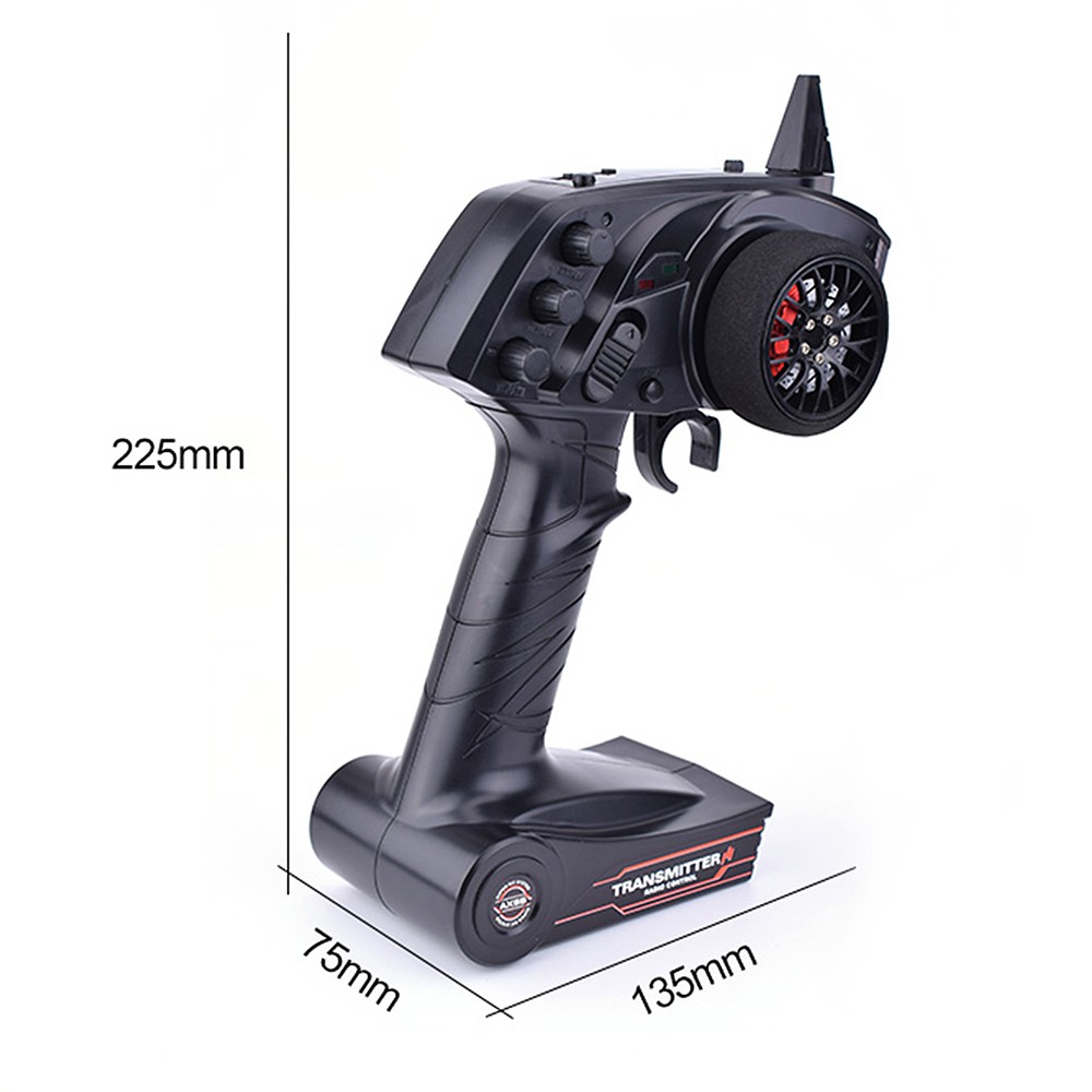 Bộ phát AUSTAR AX5S 2.4G 3CH AX-5X + bộ thu 10A ESC cho xe Crawler RC TRX4 SCX10 D90 TG3 X6 X4 Q65 MN90 1/10 1/8