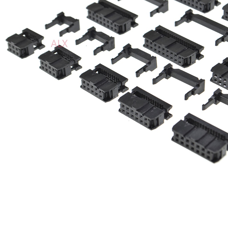 10PCS FC-6/8/10/12/14/16/18/20/30/50/64 PIN FEMALE HEADER IDC SOCKET CONNECTOR 2.54MM pitch FOR 1.27MM wire 6p 10p 20p 40P