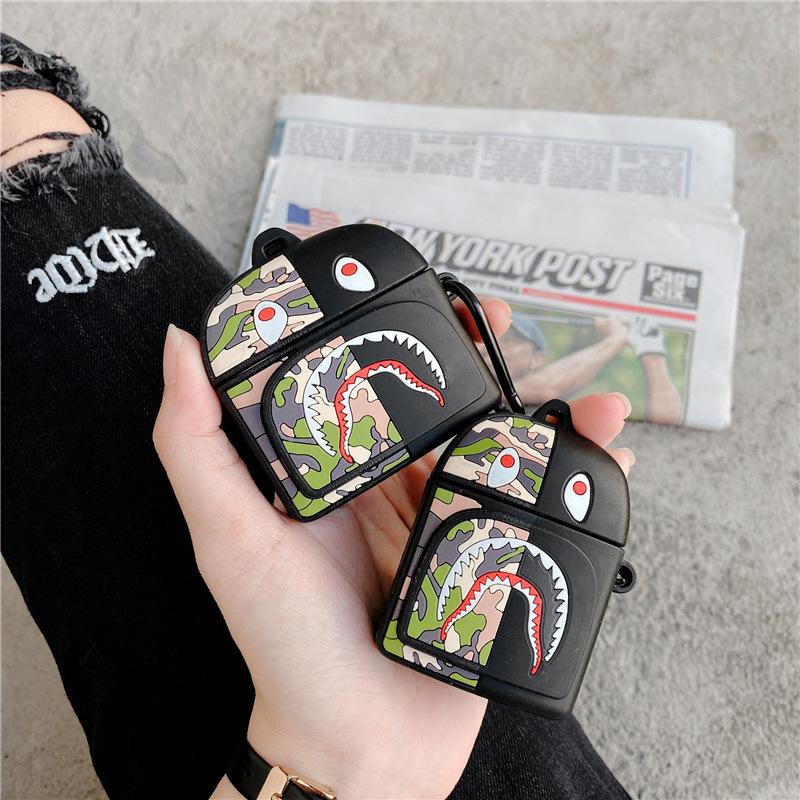 Case Airpods - Ốp Airpods 1/2/3  - BALO BAPE SHARK