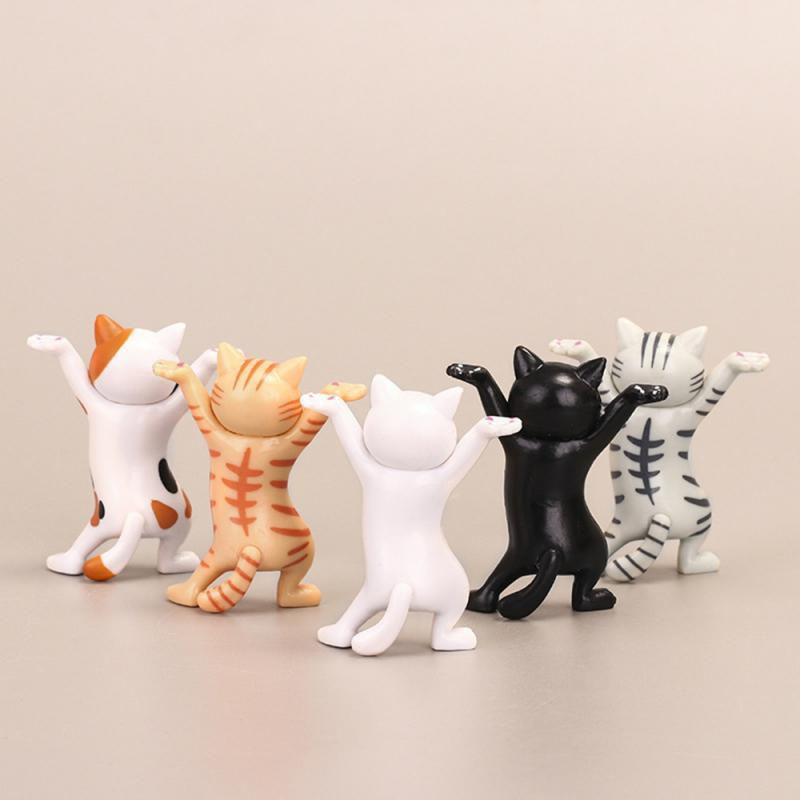 Giá Đỡ Bút Bằng Nhựa Hình Mèo Trang Trí Cho Tai Nghe Airpods
