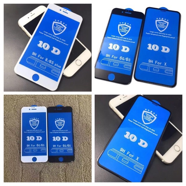 Cường lực full màn Iphone 7/ 7p/ 8/ 8p, kèm hộp và khăn lau