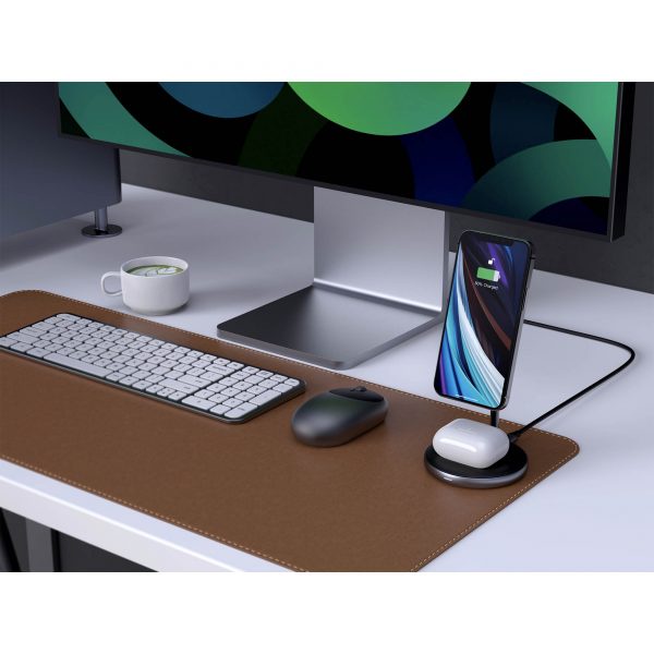 BỘ SẠC KHÔNG DÂY MAGSAFE HYPERJUICE MAGNETIC 2 IN 1 WIRELESS CHARGING STAND IPHONE 13 I 12 SE