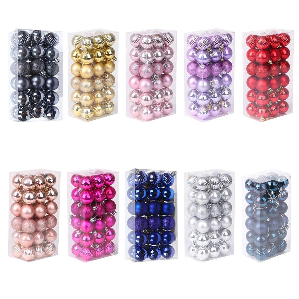 CONOPERY Hộp 36 Trái Châu 4CM Trang Trí Giáng Sinh