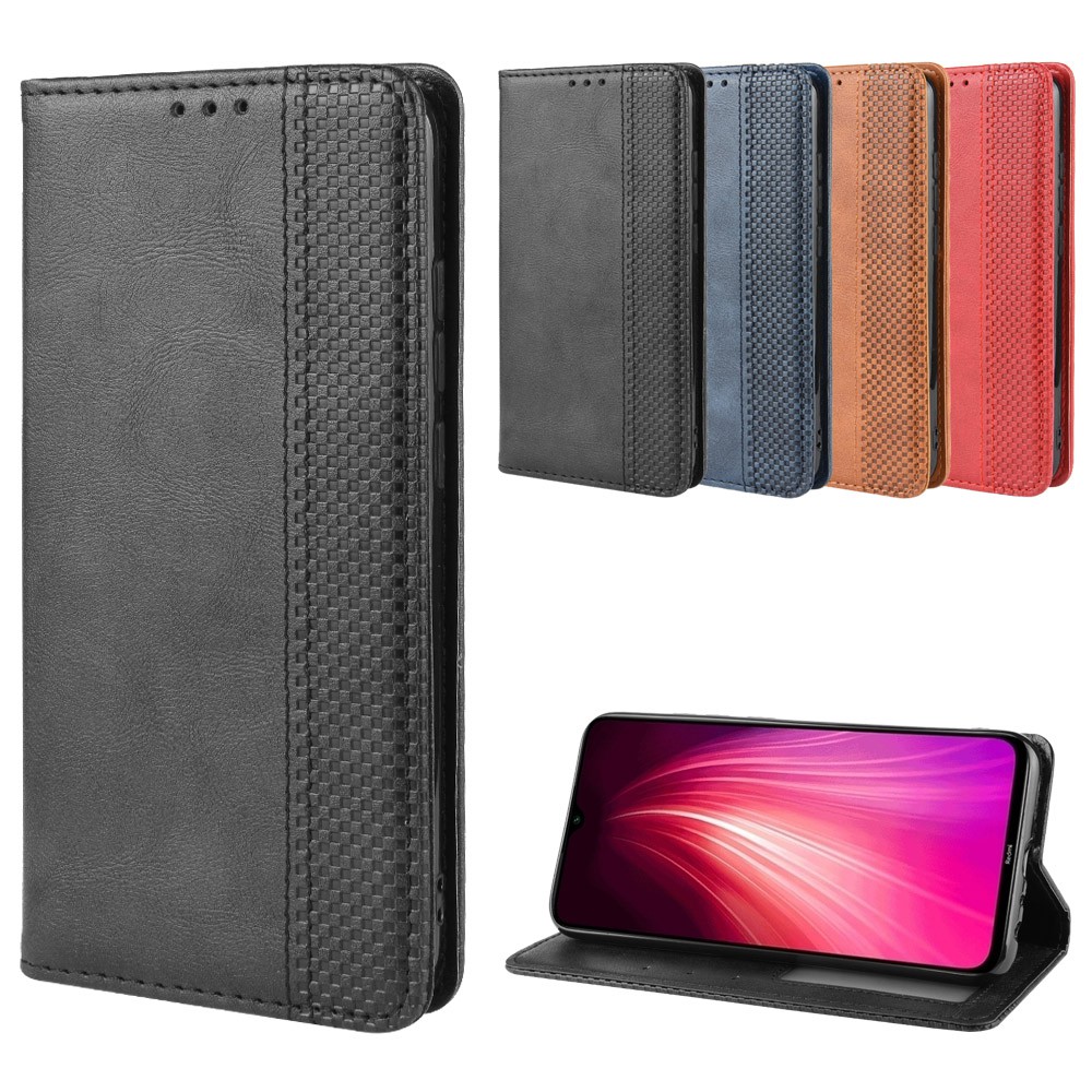 Bao da điện thoại di động Xiaomi Redmi 8a Note  8 Pro K20 Flip Faux Leather Phone Case Back Cover