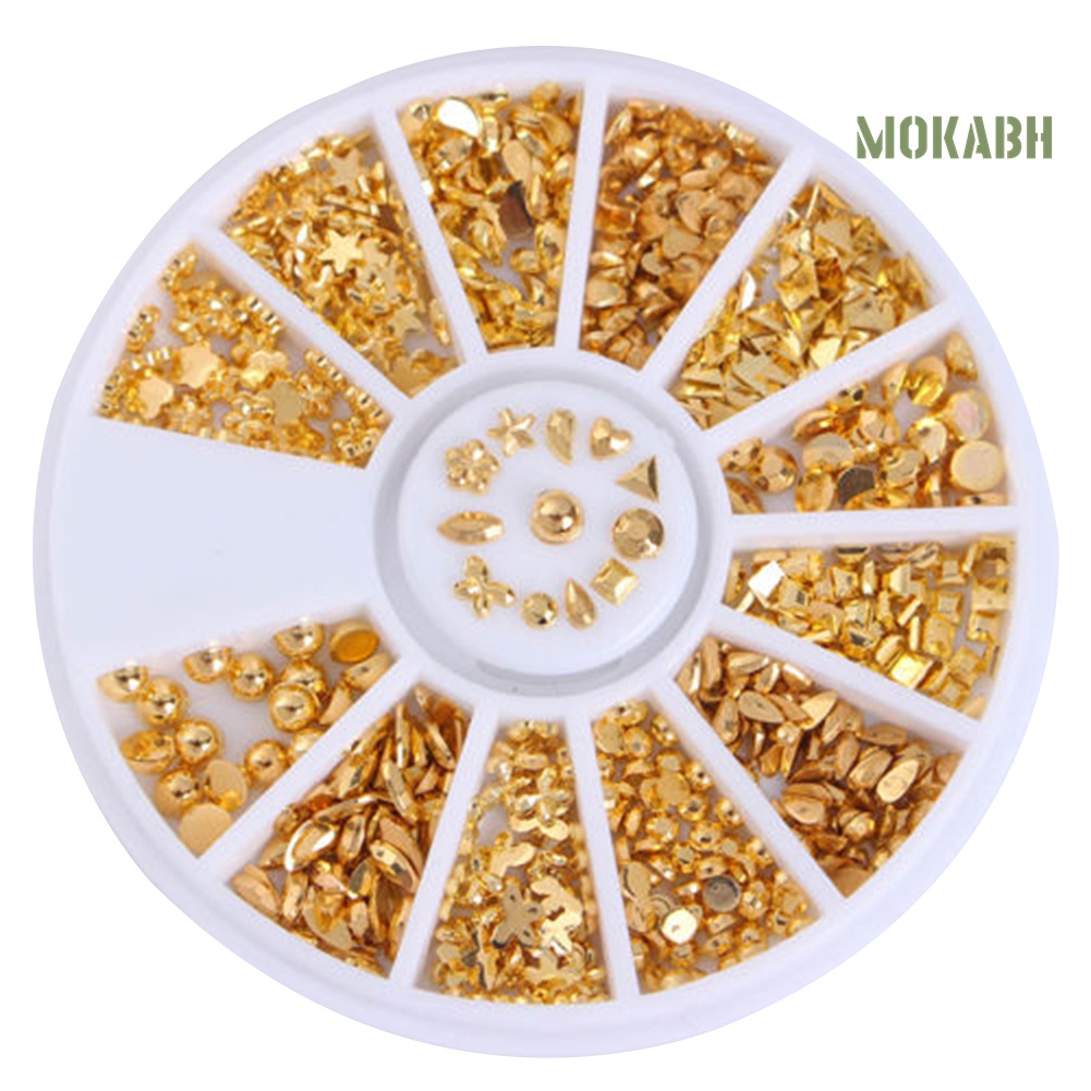 1 Bánh Xe 12 Hình Dạng 3D Dùng Trang Trí Móng Tay Nghệ Thuật DIY