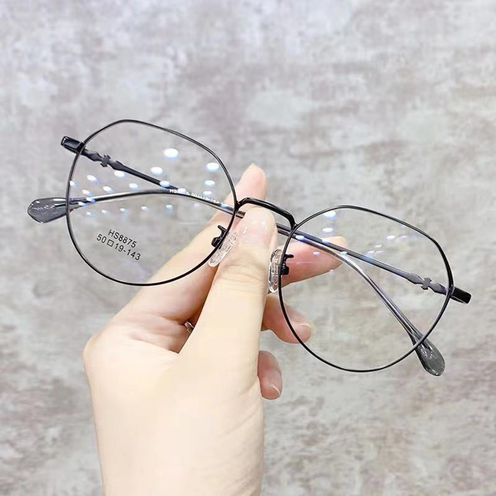 Mắt Kính Gọng Kim Loại Tròn Chống Bức Xạ Phong Cách Hàn Quốc Cho Nam Nữ Sự Bảo Vệ