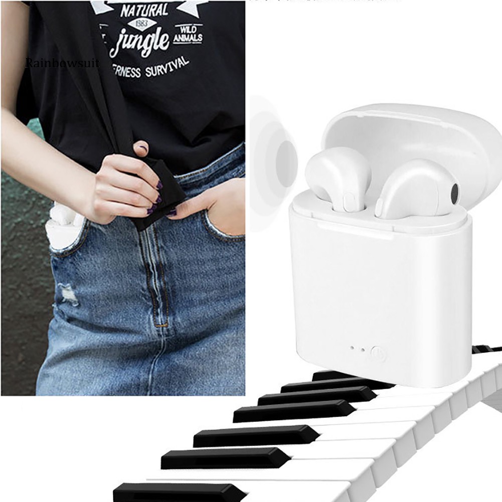 Tai nghe earbud âm thanh stereo Bluetooth không dây kiểu dáng thể thao