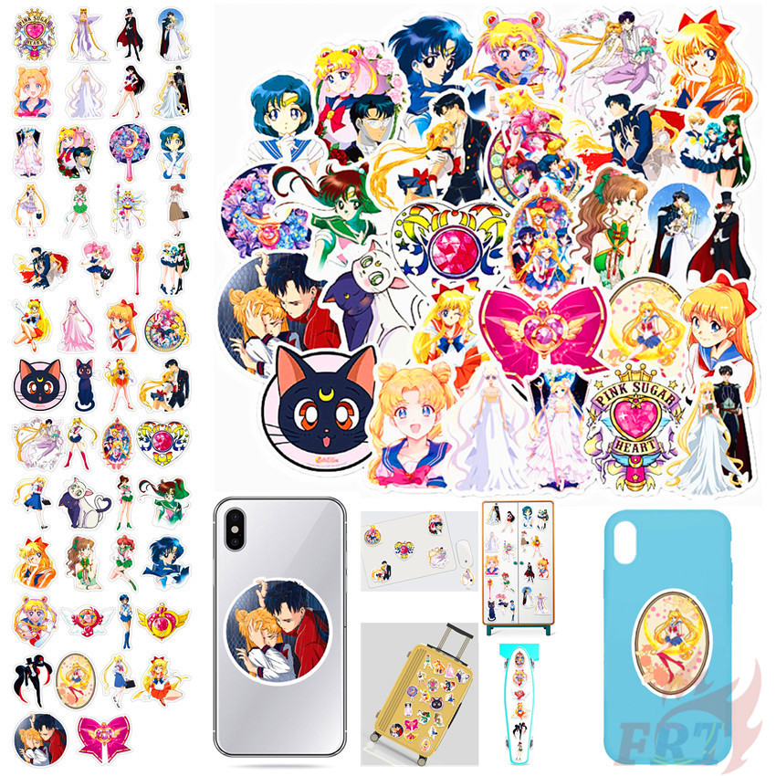 ❉ Sailor Moon - Series 03 Anime Stickers ❉ 50Pcs/Set DIY Fashion Luggage Laptop Skateboard Doodle Stickers