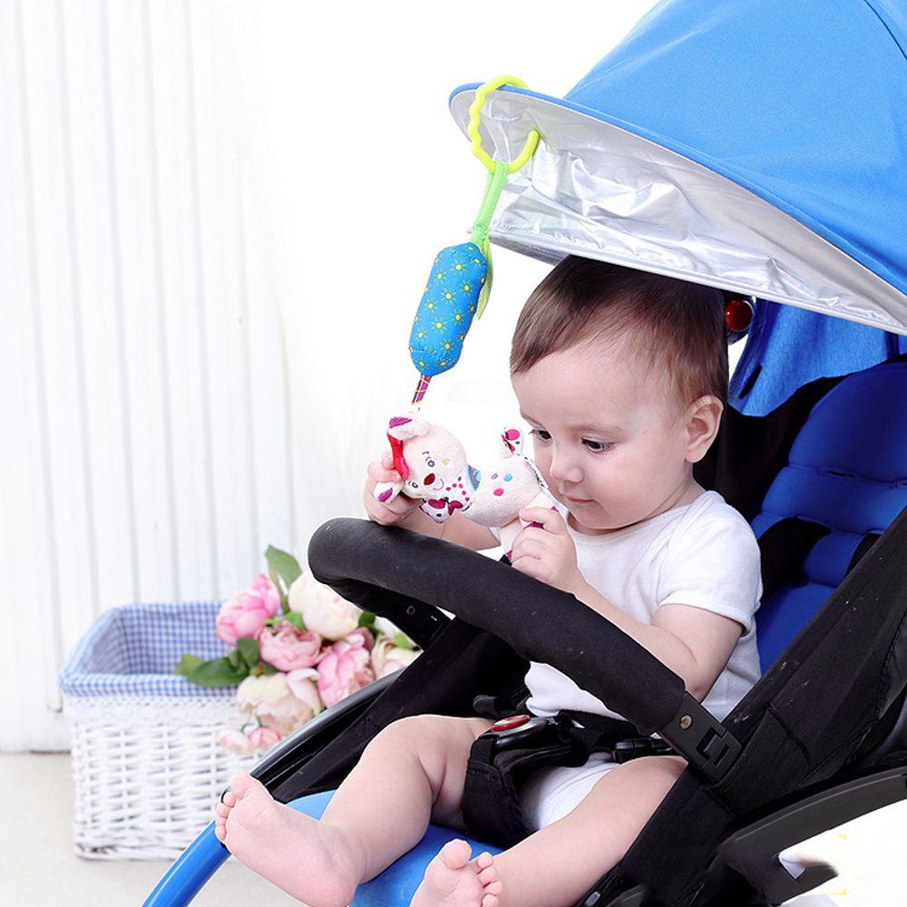 Đồ Chơi Lục Lạc Nhồi Bông Mềm Mại Hình Chú Voi / Cú / Ếch Đáng Yêu Cho Bé