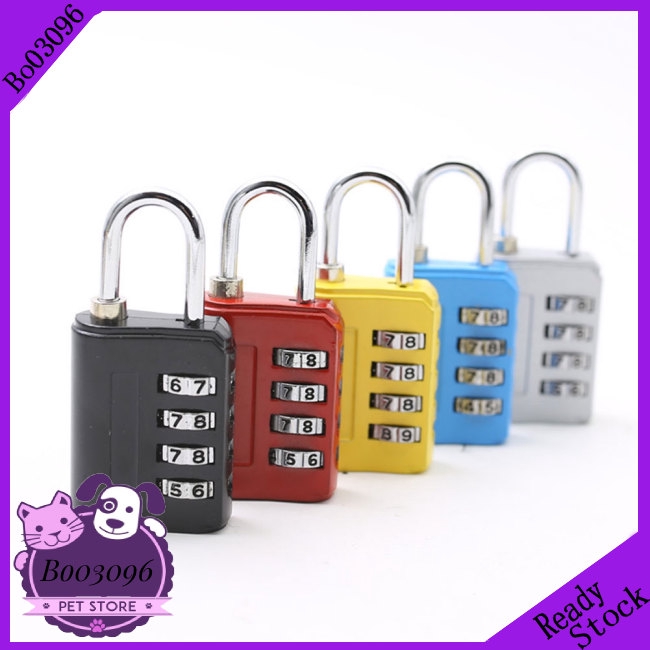 Cabinet Luggage Bag Suitcase Simple Design 4 Digit Security Password Lock Small Padlock