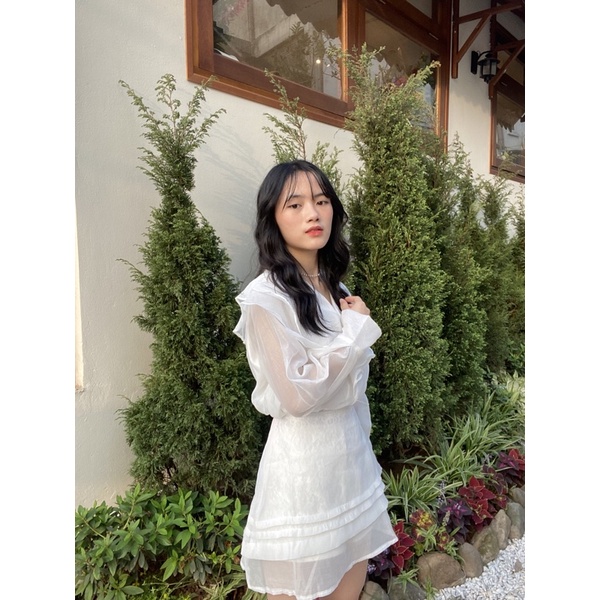 SET ÁO SƠ MI VOAN + CHÂN VÁY SIÊU XINH🦋