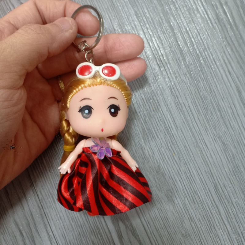 Búp Bê Chibi Giá Rẻ Cao 10 cm kèm đồ ,có móc khoá treo túi xách, balo, chìa khoá