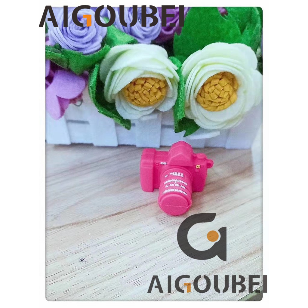 USB Máy ảnh phim hoạt hình Đèn flash màu hồng Anime Đại học Flash Ổ đĩa flash 1GB 2GB 4GB 8GB 16GB 32GB 32GB 32GB 64GB 128GB