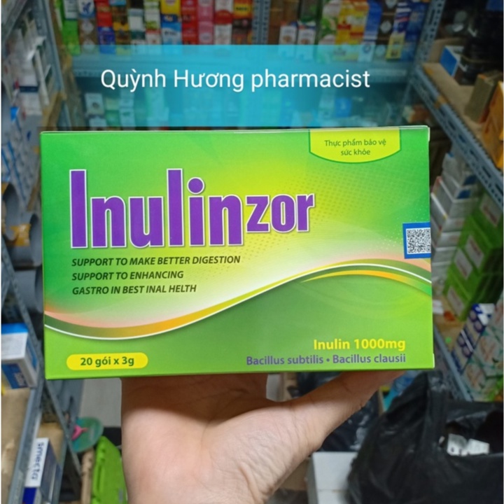 INULIN ZOR hộp 20 gói giúp cải thiện tình trạng táo bón ở người già và trẻ nhỏ
