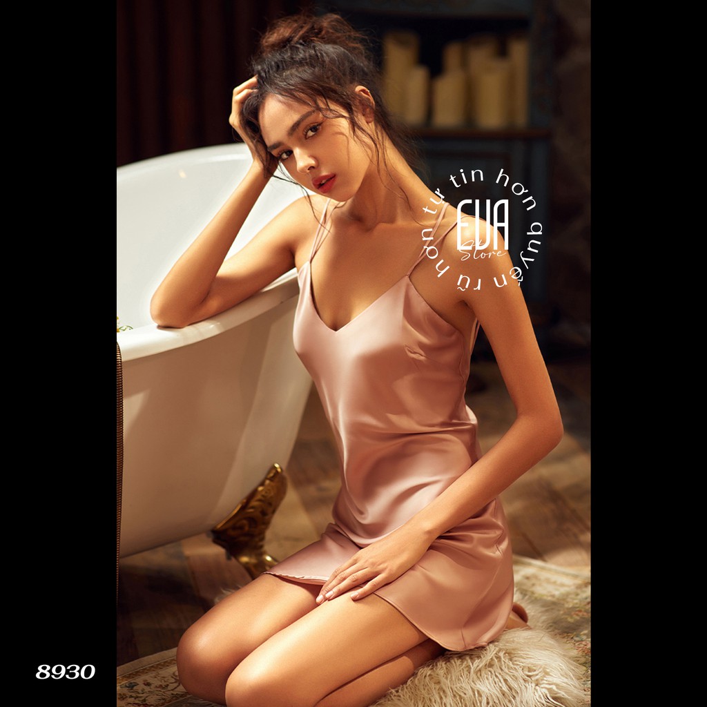 Váy ngủ nữ chất lụa satin sexy 8930 | BigBuy360 - bigbuy360.vn