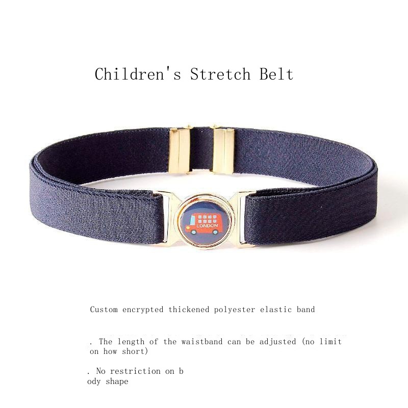 Thắt Lưng Co Giãn 25Mm Họa Tiết Hoạt Hình Dành Cho Học Sinh