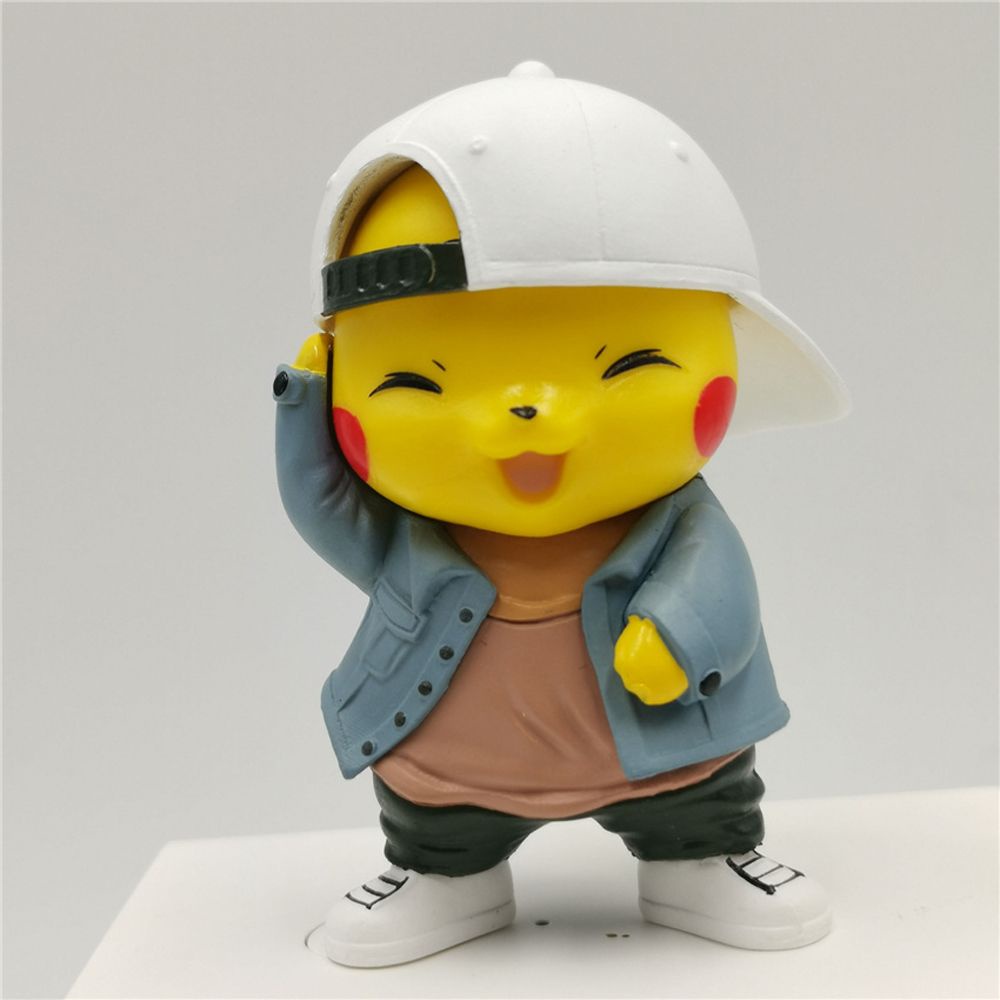 Mô hình pikachu bằng pvc 8cm trang trí xe hơi