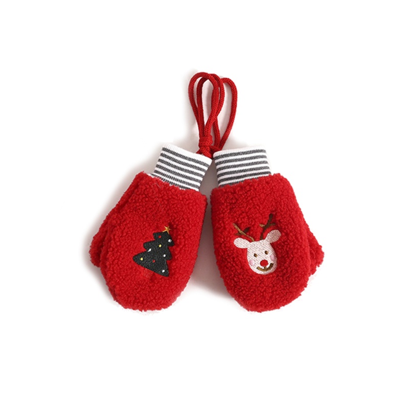 Mũ Trùm Đầu Kiêm Khăn Choàng Cổ Giữ Ấm Tai Hình Tuần Lộc Hoạt Hình Bằng Vải Bông Dễ Thương Cho Bé