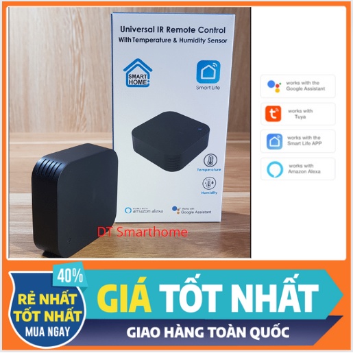 Bộ điều khiển hồng ngoại S06 pro tích hợp cảm biến nhiệt độ, độ ẩm, điều khiển quạt, tivi, điều hòa.. từ xa