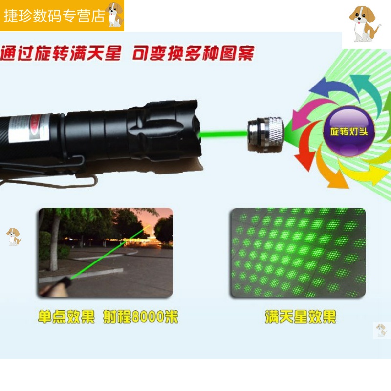 Đèn Pin Lazer 5mw Siêu Sáng Công Suất Cao