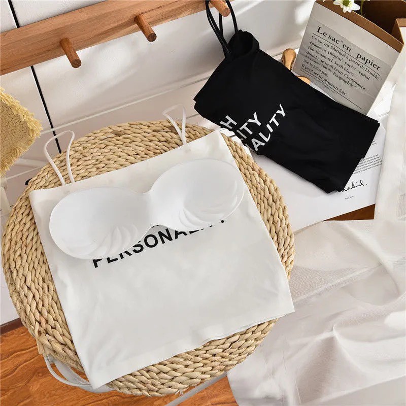 Áo bra nữ 2 dây đẹp -  Áo ngực không gọng su in chữ mặc mát và quyến rủ VALICA  B1707