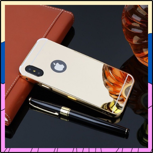 Ốp lưng iphone Tráng Gương viền nhôm chống sốc 6/6plus/6s/6splus/7/7plus/8/8plus/x/xr/xs/11/pro/max/plus/promax -
