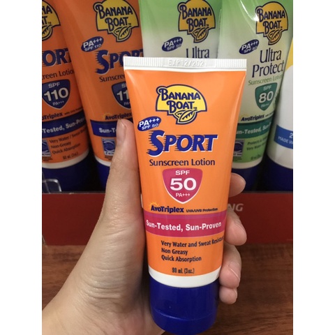 BANANA BOAT Kem Chống Nắng Thể Thao Banana Boat SPF50 90ml