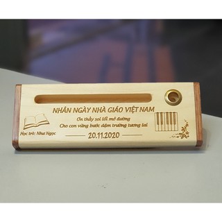Combo Bút Gỗ Khắc Tên Cao Cấp