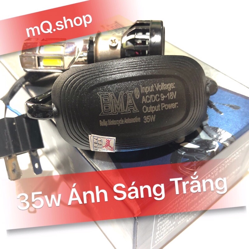 ĐÈN PHA LED M02E 6 TIM LED SÁNG MẠNH 35w  BẢO HÀNH 06 THÁNG mQ.shop