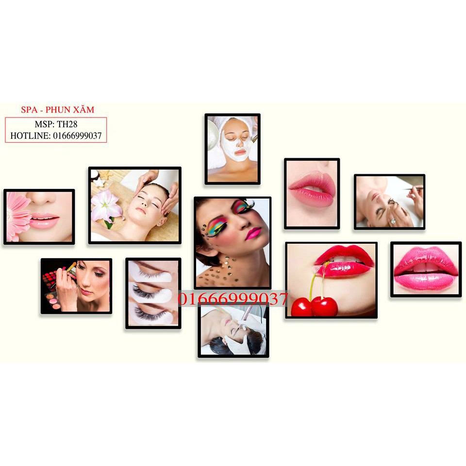 💋SHOPEE TRỢ GIÁ💋TẶNG KÈM 3 KHUNG ẢNH_BỘ 11 FOMEX ĐẲNG CẤP TRANH MAKEUP (KÈM CLIP THẬT)