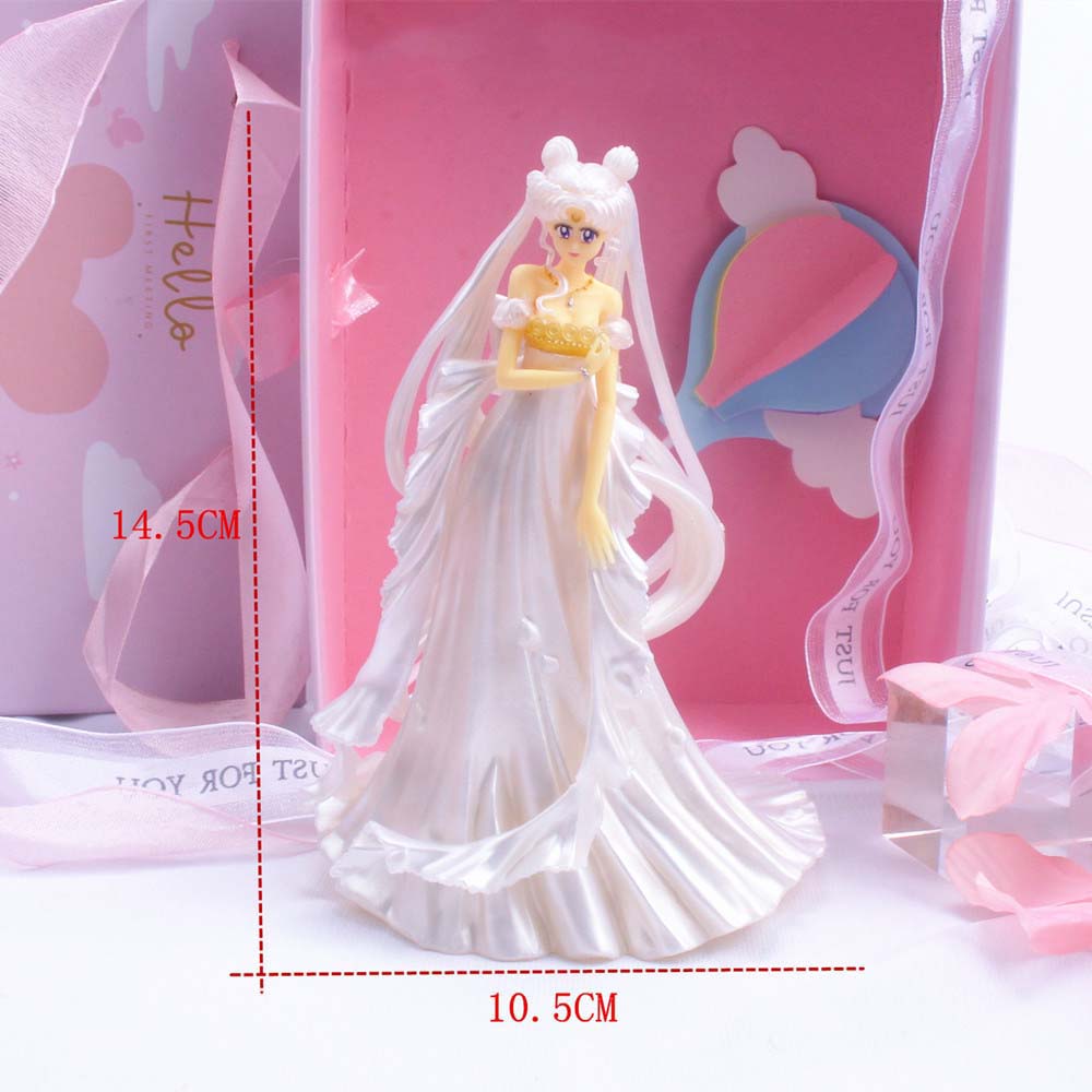 SAILOR MOON SAILOR MOON Mô Hình Nhân Vật Thủy Thủ Mặt Trăng Bằng Pvc 15cm