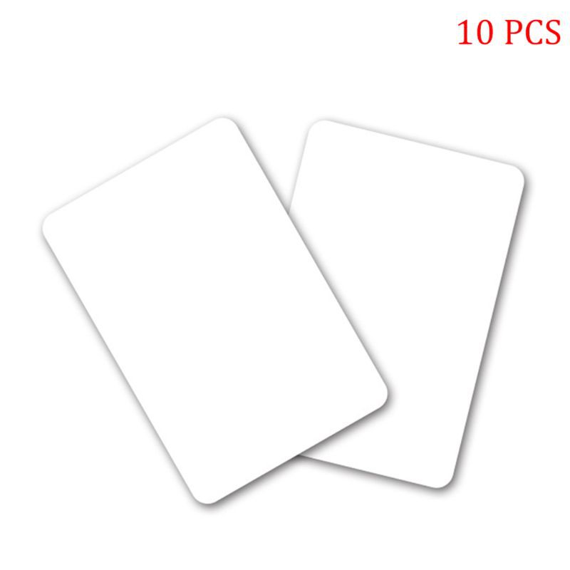 10PCS NTAG215 Unprintable NFC Cards Rewriteable White Blank Smart Durable Card