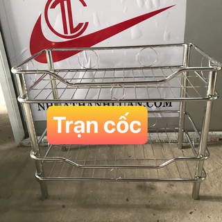 Trạn bát inox 2 tầng ,ống đũa inox loại dày