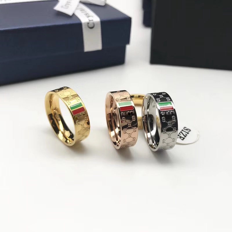 Hàng Có Sẵn + Giao Hàng Nhanh Nhẫn Thép Titan Không Phai Màu Phong Cách Nhật Hàn Tinh Tế Thời Trang Cho Cặp Đôi Học Sinh Nam Nữ
