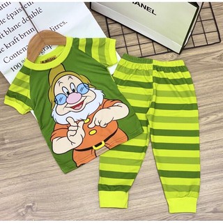 22-45 ký bộ tay ngắn quần dài thun lạnh 3d loại 1 size đại sỉ quần áo trẻ em giá Sỉ