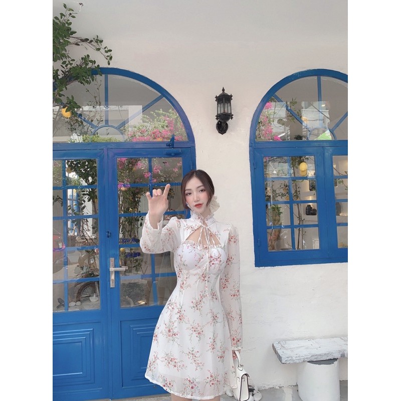 10268 đầm hoa cut ngực | BigBuy360 - bigbuy360.vn