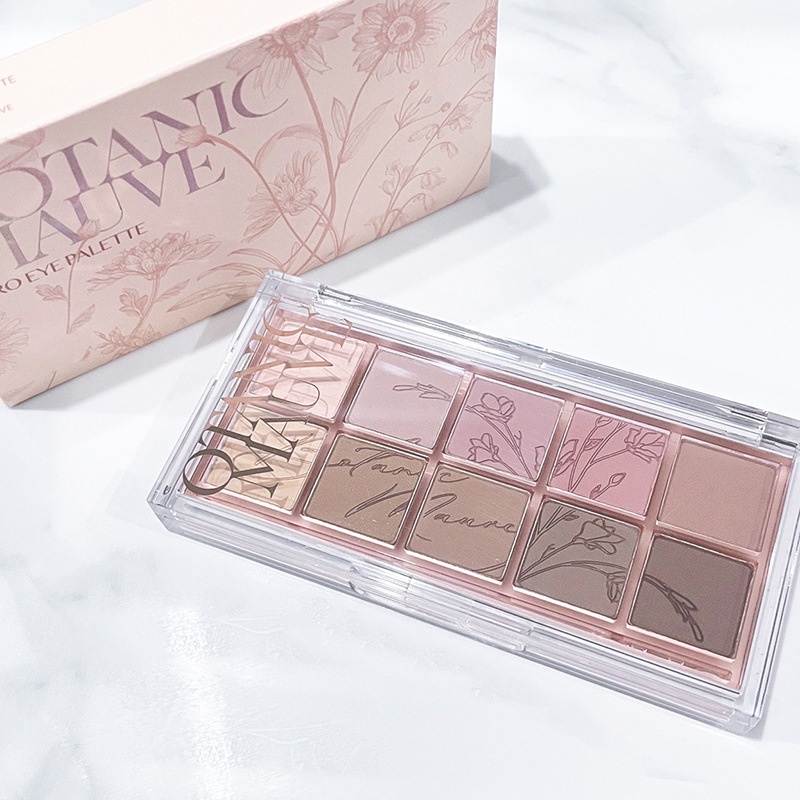 Bảng phấn mắt Dikalu 10 ô  Autumn Breeze nhũ lì không thấm nước, Bảng mắt nhũ nội địa Trung nhũ lì Dikalu 10 ô