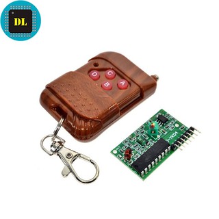 Mạch thu rf 315mhz pt2272-l4 + remote 4 kênh