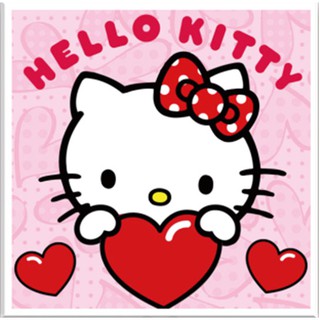 (Có Khung Sẵn) Tranh Đính đá ABC 3D có sẵn khung Hello Kity 1020 (khách tự đính) kt:20x20cm