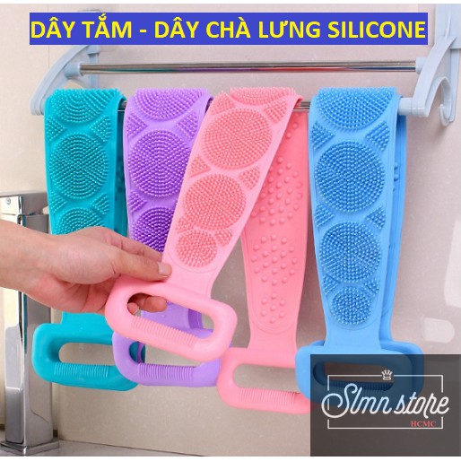 Dây chà lưng silicon 2 mặt co giãn đa năng, tiện lợi cho cuộc sống dễ dàng