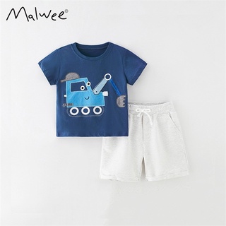 Bộ Malwee máy xúc cho bé trai 2-7y - Jumping Beans Official Store