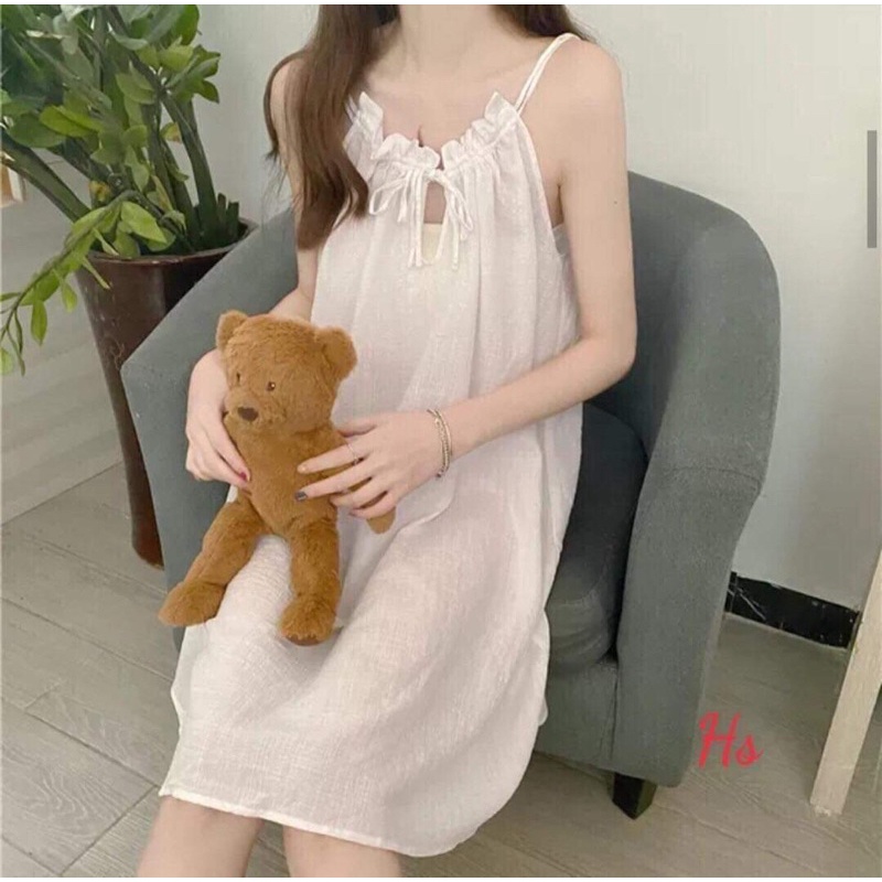 Váy yếm đũi buộc dây HSU1