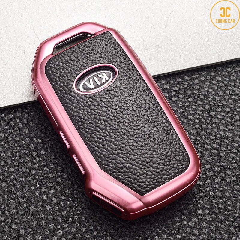 Ốp khóa xe Kia Cerato, Kia Sorento mẫu mới 2020  - chất liệu Da Tpu