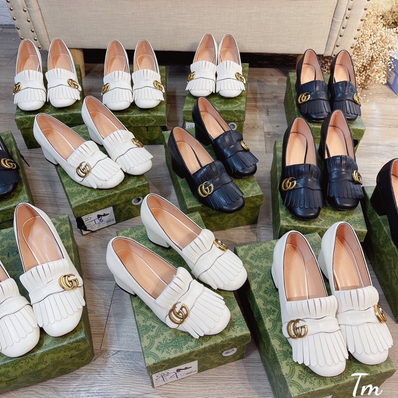 Giày cao gót G c tua rua fullbox