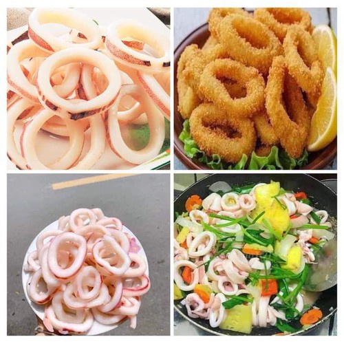 1 Kg Mực Khoanh Vòng Cắt Sẵn (Nhập Khẩu)