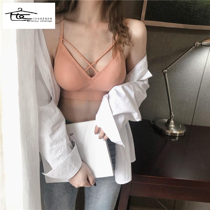 Áo Hai Dây Quấn Ngực Không Gọng Thép Thời Trang Hàn Quốc Gợi Cảm Hàng Mới Cho Nữ Sinh Trung Học